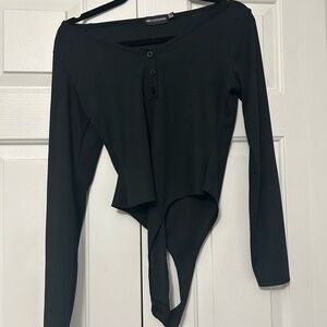 Prettylittlething long sleeve bodysuit size 8